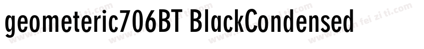geometeric706BT BlackCondensedB字体转换